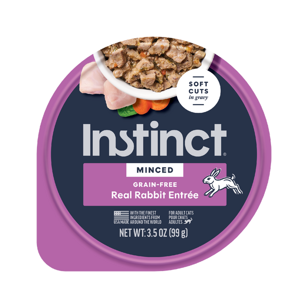 Instinct Minced Cups Rabbit Recipe Wet Cat Food
