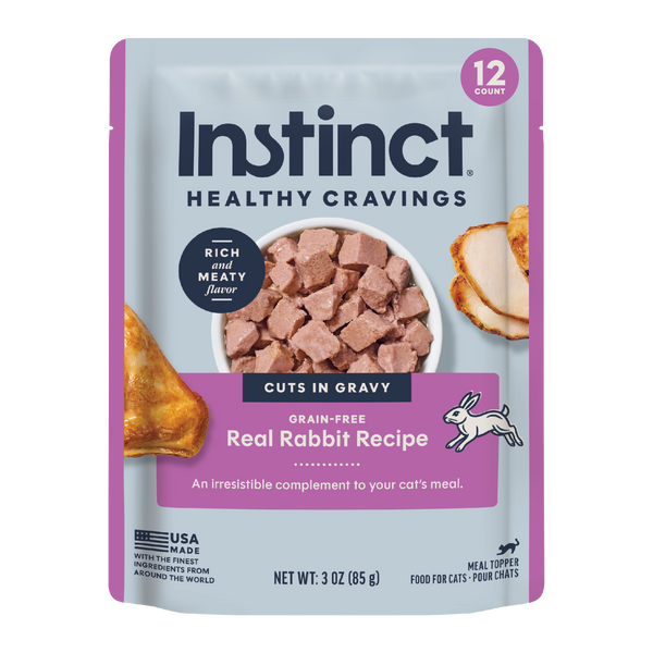 Instinct Healthy Cravings Toppers Real Rabbit Recipe Cat Food Topper