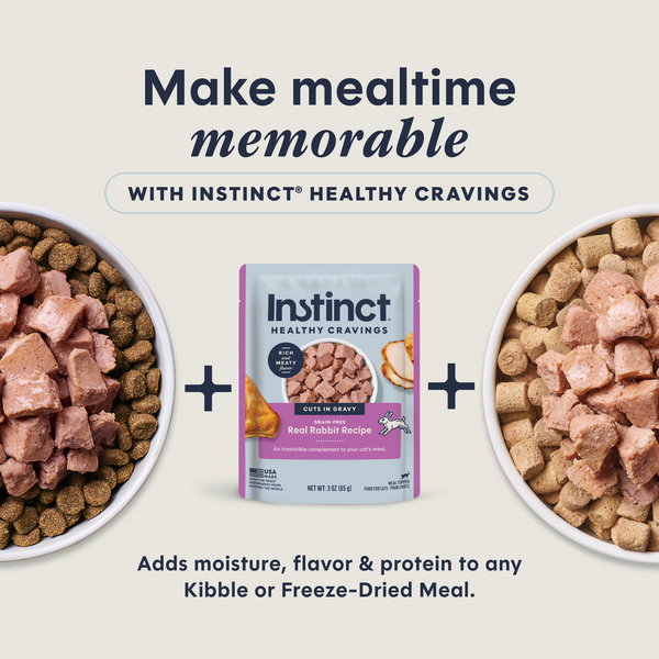Instinct Healthy Cravings Toppers Real Rabbit Recipe Cat Food Topper