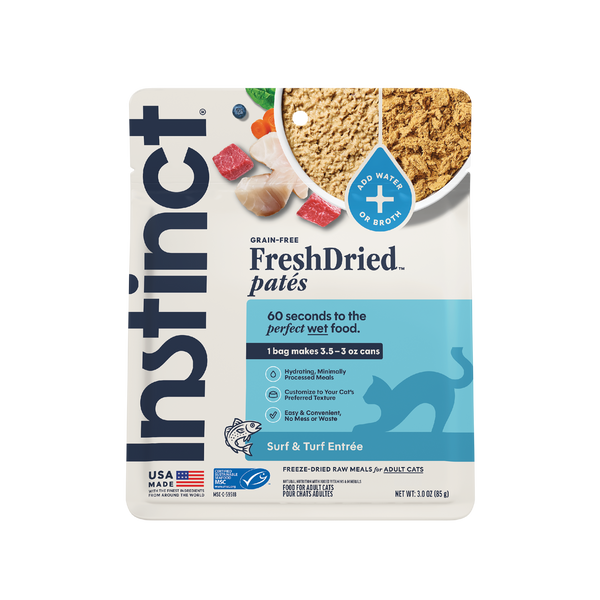 Instinct FreshDried Patés Surf & Turf Recipe Freeze-Dried Cat Food
