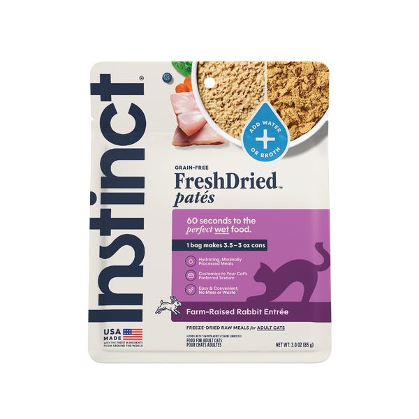 Instinct FreshDried Patés Rabbit Recipe Freeze-Dried Cat Food