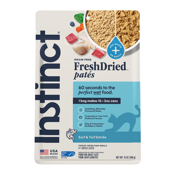 Instinct FreshDried Patés Surf & Turf Recipe Freeze-Dried Cat Food