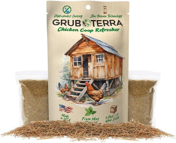 GrubTerra Chicken Coop Refresher & Odor Eliminator Mint