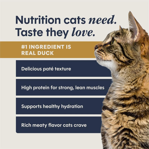 Instinct Pate Split Cup Grain Free - Real Duck Entrée Wet Cat Food