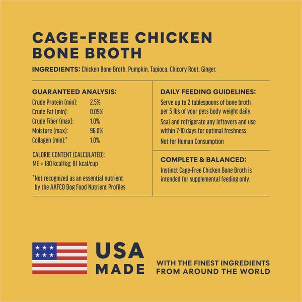 Instinct Chicken Bone Broth, Meal Topper for Cats