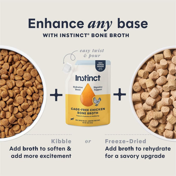 Instinct Chicken Bone Broth, Meal Topper for Cats
