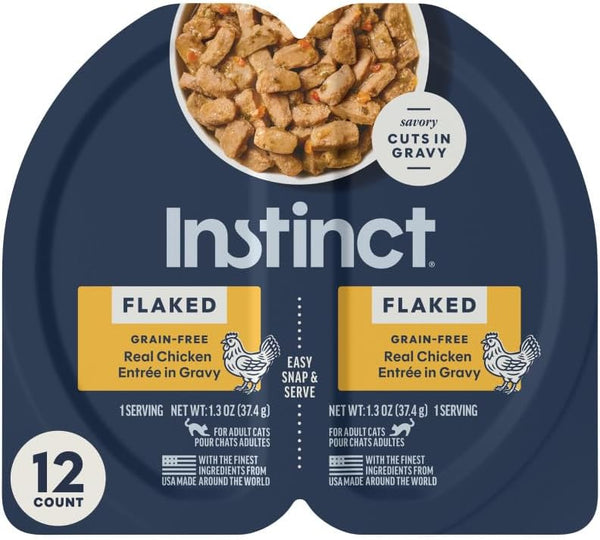 Instinct Flaked Split Cup Grain Free - Real Chicken Entrée Wet Cat Food