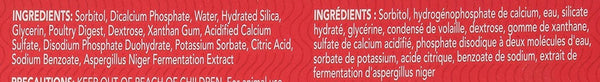 Petrodex Enzomatic Dental Care Toothpaste for Dogs, ingredients label