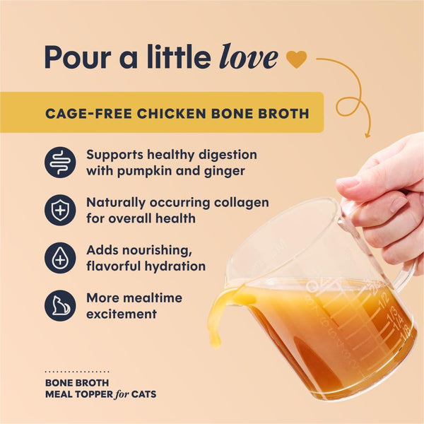 Instinct Chicken Bone Broth, Meal Topper for Cats