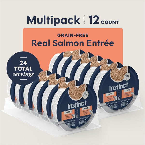 Instinct Pate Split Cup Grain Free - Real Salmon Entrée Wet Cat Food