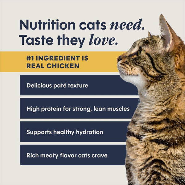 Instinct Pate Split Cup Grain Free - Real Chicken Entrée Wet Cat Food
