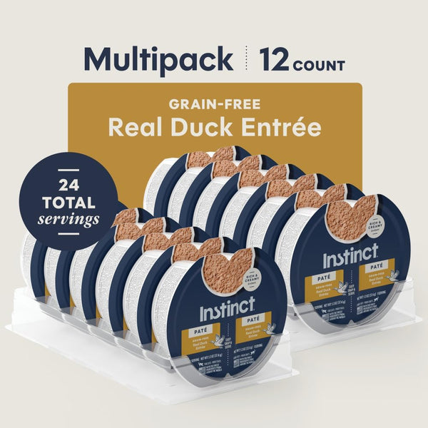 Instinct Pate Split Cup Grain Free - Real Duck Entrée Wet Cat Food
