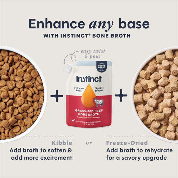 Instinct Beef Bone Broth, Meal Topper for Cats