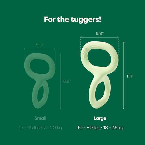 earth rated tug dog toy size chart