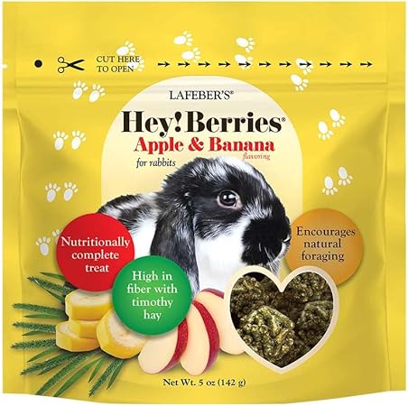 Lafebers Hey! Berries Apple & Banana Rabbit Treats