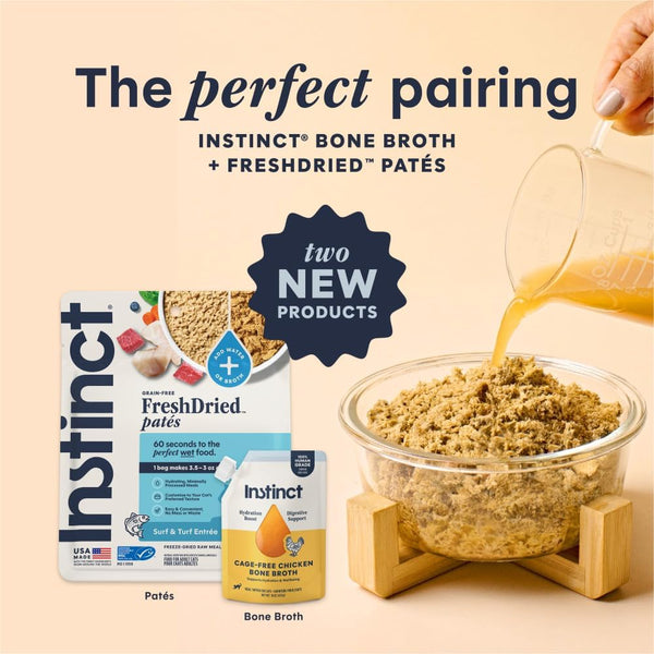 Instinct Chicken Bone Broth, Meal Topper for Cats