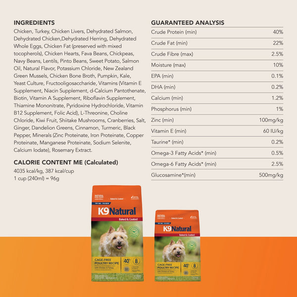 K9 Natural Baked & Coated Dry Dog Food 3.5 lb, additional view 5