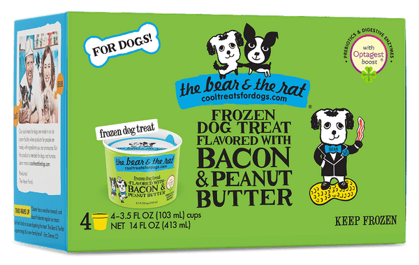 The Bear and the Rat Frozen Yogurt Bacon & Peanut Butter Dog Treats
