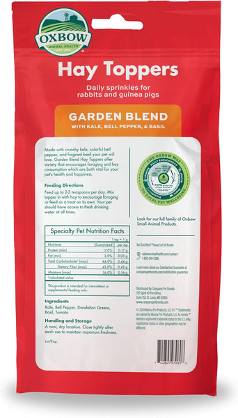 Oxbow Hay Toppers Garden Blend for Rabbits & Guinea Pigs