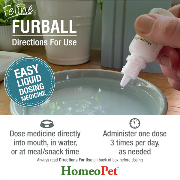 HomeoPet Feline Furball Hairball Relief