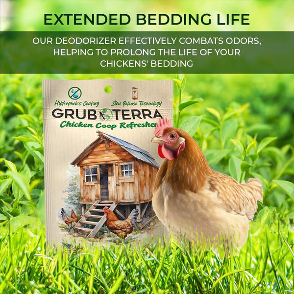 GrubTerra Chicken Coop Refresher & Odor Eliminator Rosemary and Thyme