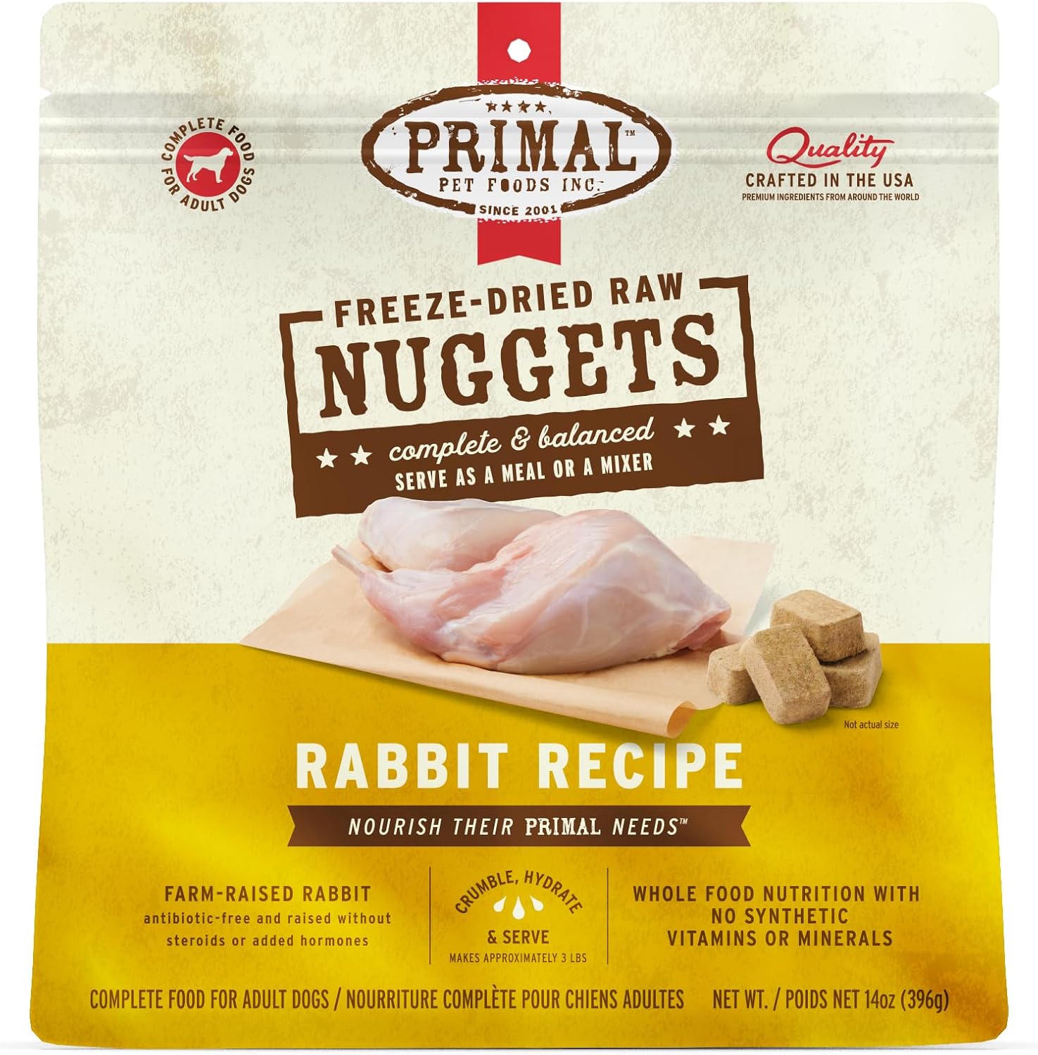 Primal Nuggets Rabbit Freeze-Dried Dog Food