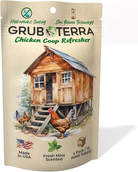 GrubTerra Chicken Coop Refresher & Odor Eliminator Mint