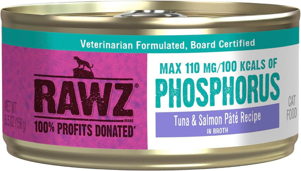 RAWZ Phosphorus Tuna & Salmon Pate Recipe Wet Cat Food