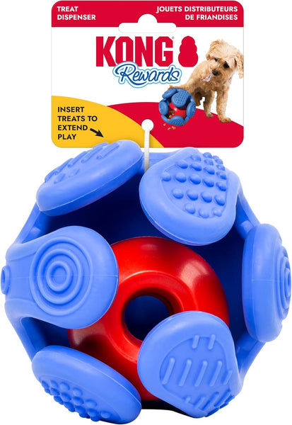 KONG Rewards Wrapz Treat Dispenser Ball Dog Toy