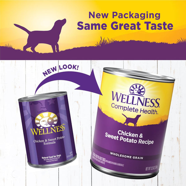 Wellness Complete Health Natural Chicken and Sweet Potato Recipe Wet Dog Food