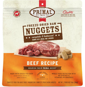 Primal Nuggets Beef Freeze-Dried Dog Food