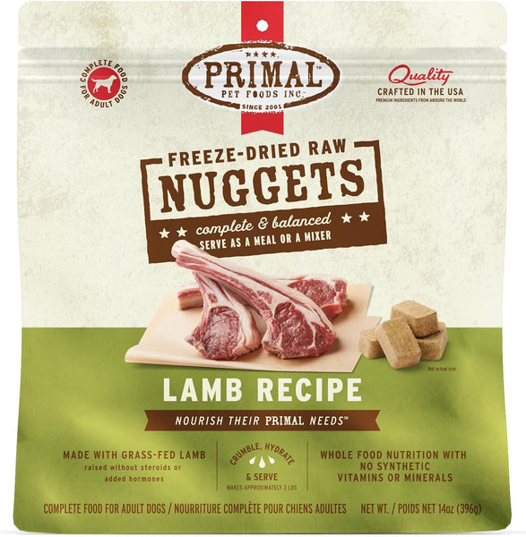 Primal Nuggets Lamb Freeze-Dried Dog Food