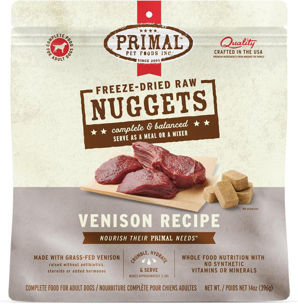 Primal Nuggets Venison Freeze-Dried Dog Food