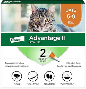 Advantage II for Small Cats 5-9 lbs. 4 pack
