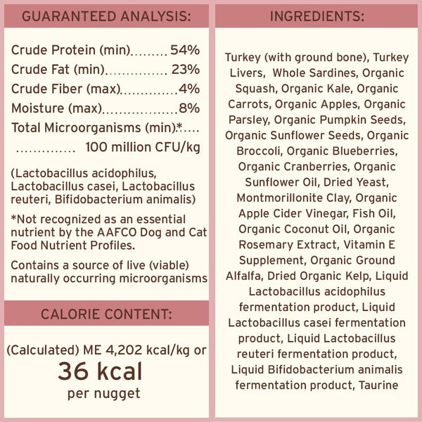 Primal Nuggets Turkey & Sardine Freeze-Dried Dog Food