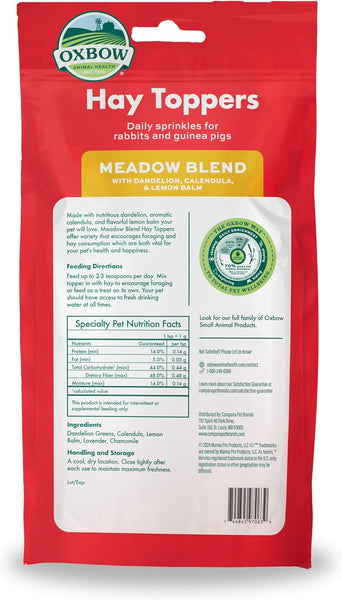 Oxbow Hay Toppers Meadow Blend for Rabbits & Guinea Pigs