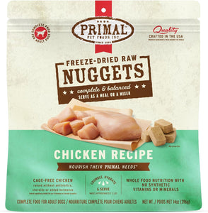 Primal Nuggets Chicken Freeze-Dried Dog Food