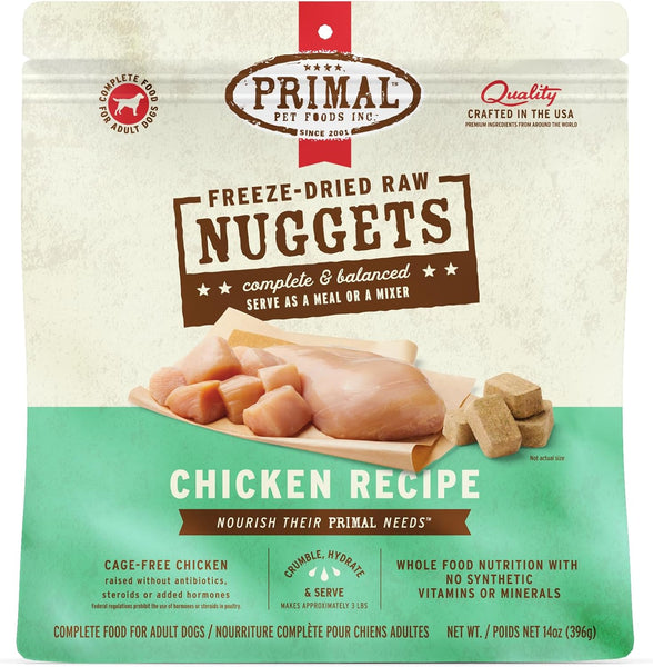 Primal Nuggets Chicken Freeze-Dried Dog Food