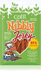 Catit Nibbly Jerky Chicken & Fish Cat Treats