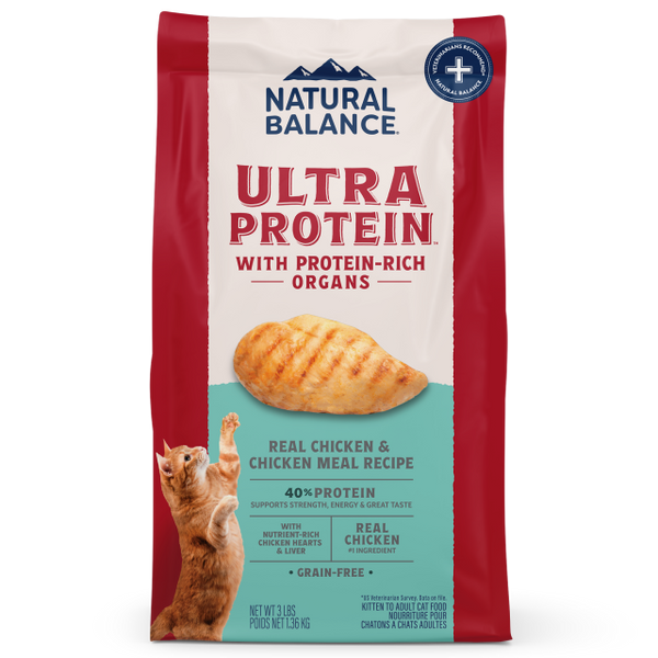 Natural Balance Ultra Protein Real Chicken & Chicken Meal Recipe Dry Cat Food