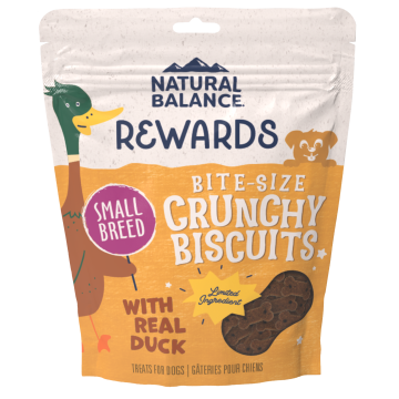 Natural Balance Crunchy Biscuits With Real Duck Small Breed Recipe Dog Treats