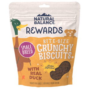 Natural Balance Crunchy Biscuits With Real Duck Small Breed Recipe Dog Treats