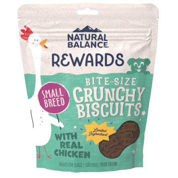Natural Balance Crunchy Biscuits With Real Chicken Small Breed Recipe Dog Treats