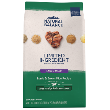 Natural Balance LID Lamb & Brown Rice Large Breed Bites Dry Dog Food