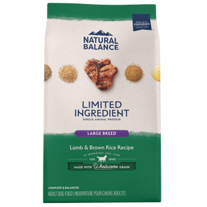 Natural Balance LID Lamb & Brown Rice Large Breed Bites Dry Dog Food