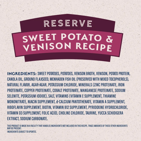 Natural Balance Limited Ingredient Sweet Potato & Venison Recipe Paté Canned Dog Food