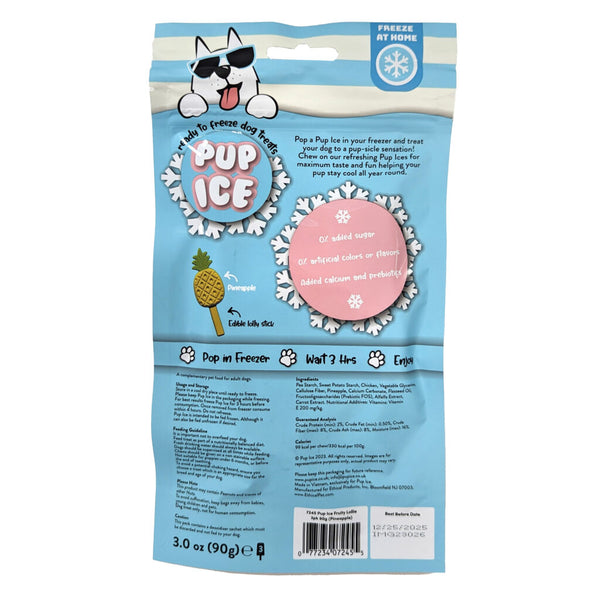 Pup Ice Fruity Lollies Pineapple 3-Pack