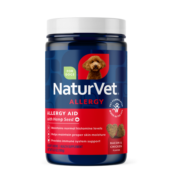 NaturVet Allergy Aid with Hemp Seed Soft Chews