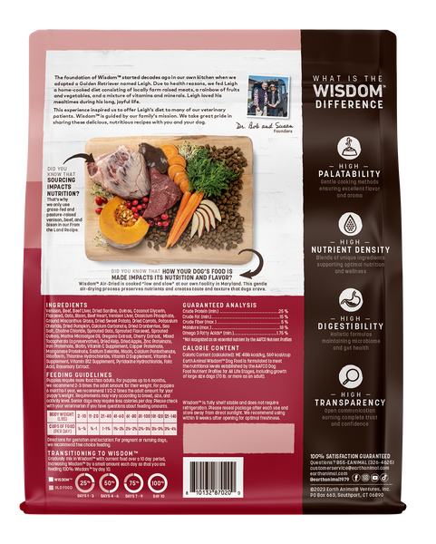 Earth Animal Wisdom Air Dried Land Dog Food