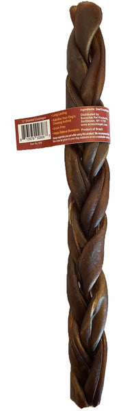 Scoochie Braided Esophagus Stick 12-Inch Dog Chew, additional view 1